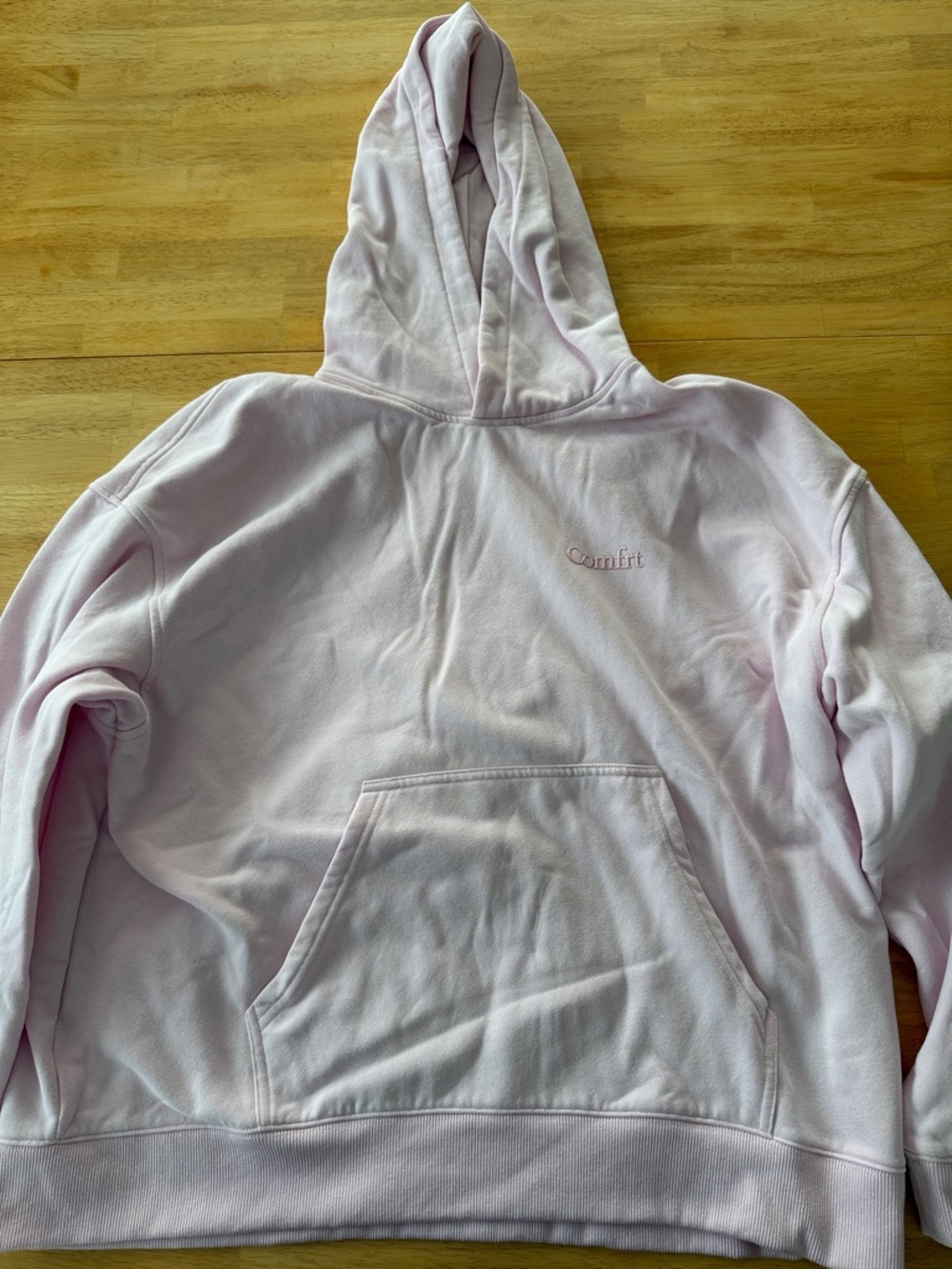 Powder Pink "Comfrt" | Halo Lightweight Fleece Hoodie XL
